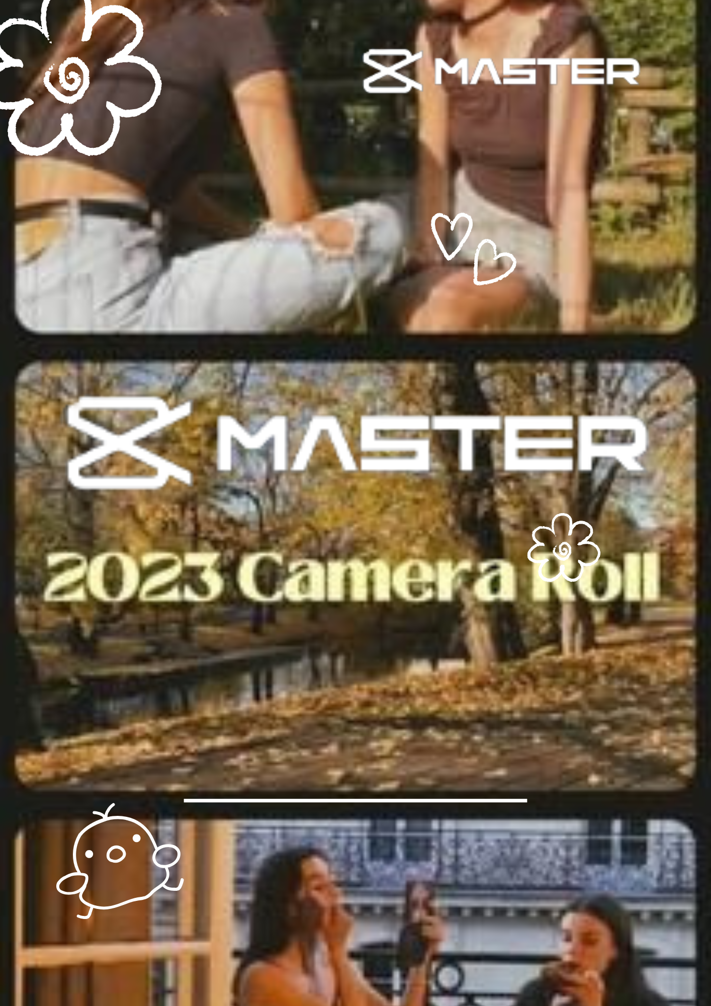 2023 camera roll capcut template